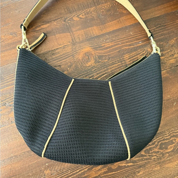 Rothy's Black and Tan Hobo Bag - Picture 2 of 7